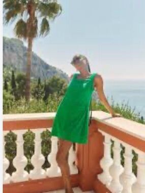 NWT Boom Shankar Terry cloth Dress in Green